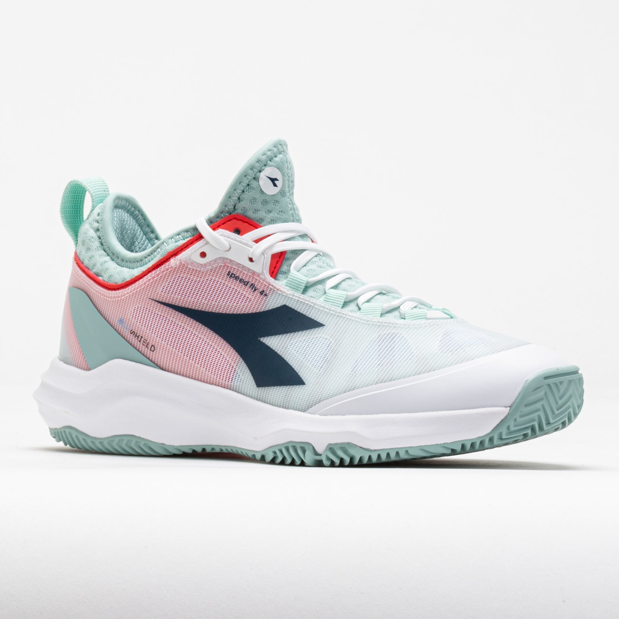 Diadora Speed Blushield Fly 4+ Clay Women's  White/Blue/Surf Spray