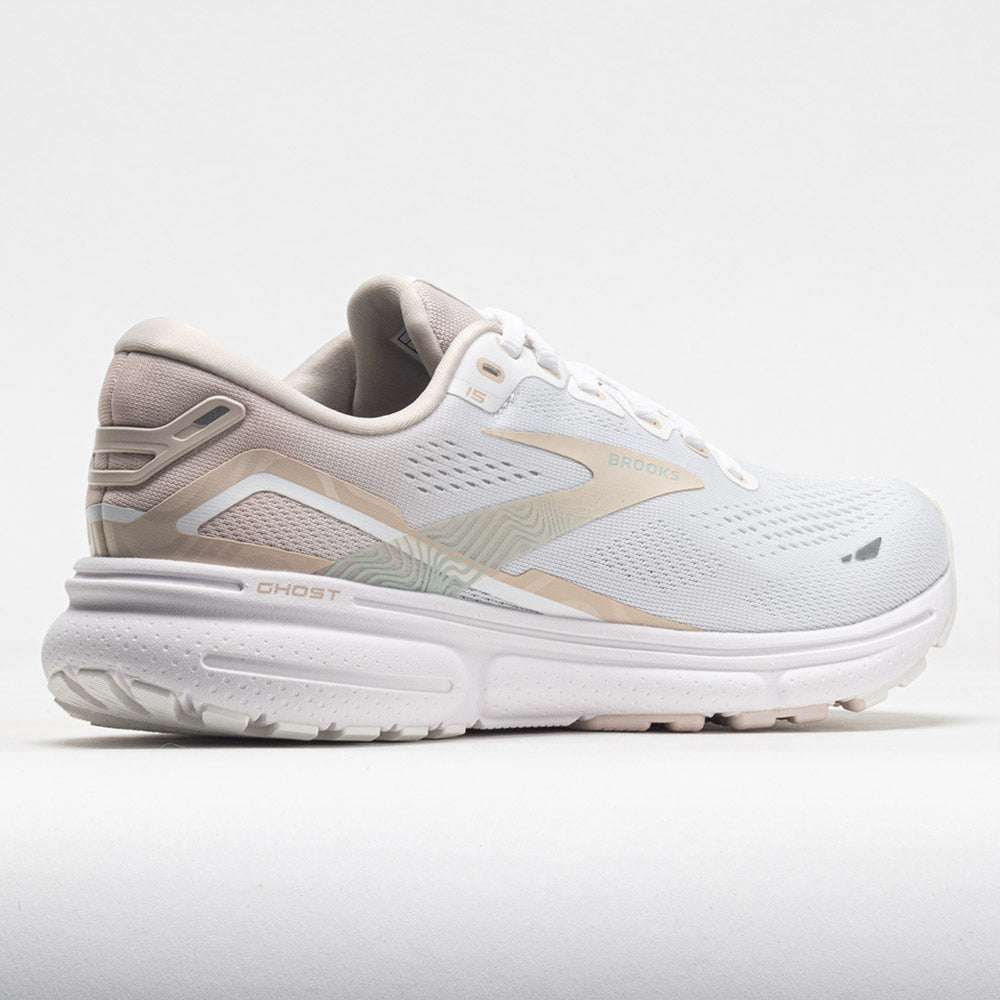 Brooks Ghost 15 Women's  White/Crystal Grey/Glass